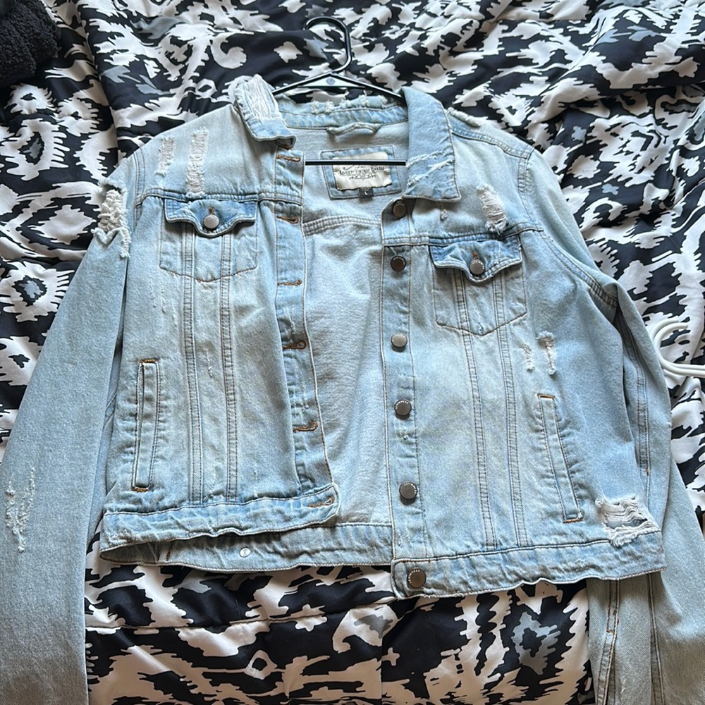 ripped jean jacket